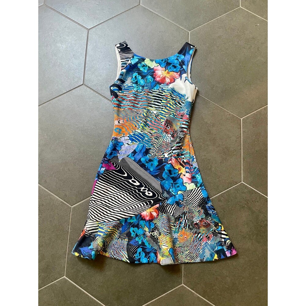 Karen Millen Abstract Fit & Flare Dress 4